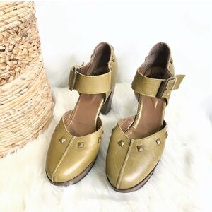 Rare Vintage John Fluevog Leather Platform Heels